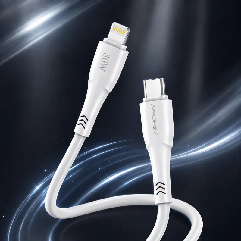 Cabo Apokin USB-C para Lightning 27 W 2 m Branco - Imagem 2