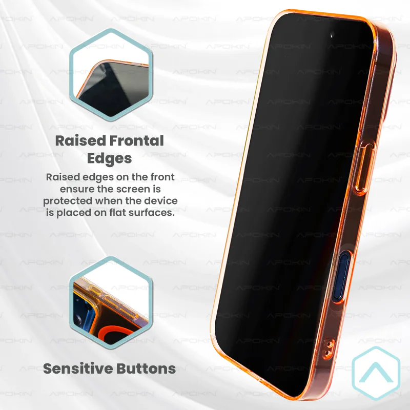 Capa Apokin para iPhone 17 Pro / 18 Pro Acrílico com MagSafe Variedade de cores - Imagem 3
