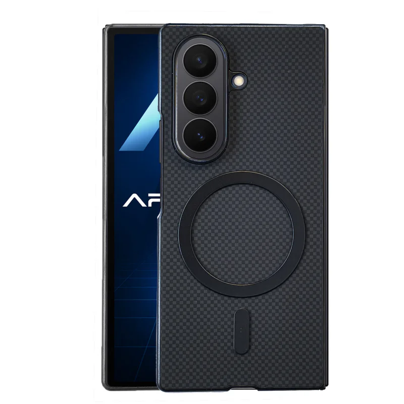 Capa Apokin para Samsung Galaxy Z Fold 7 com Textura Carbono e MagSafe - Imagem 2