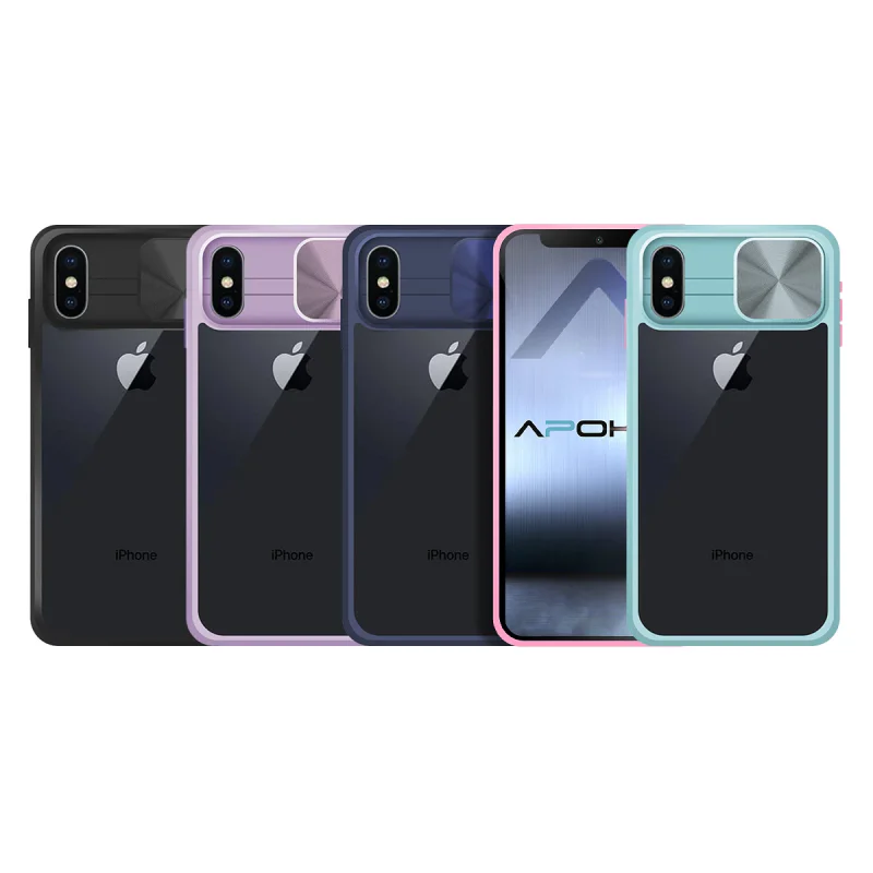 Capa de Gel Apokin para iPhone X e XS Antichoque com Proteção Deslizante Variedade de cores - Imagem 1