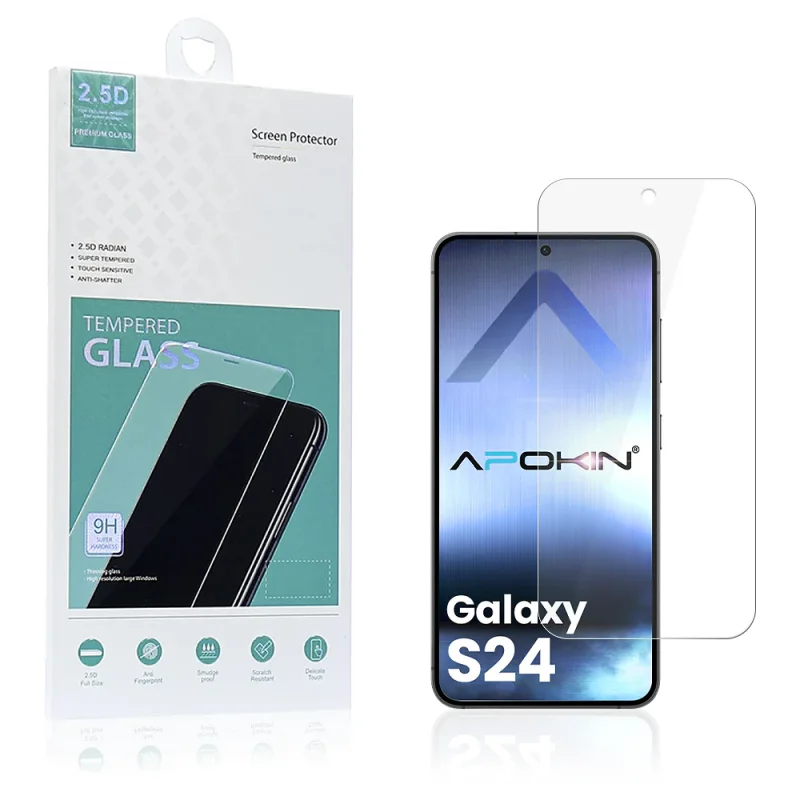 Película de Vidro Temperado Apokin para Samsung Galaxy S24 Transparente