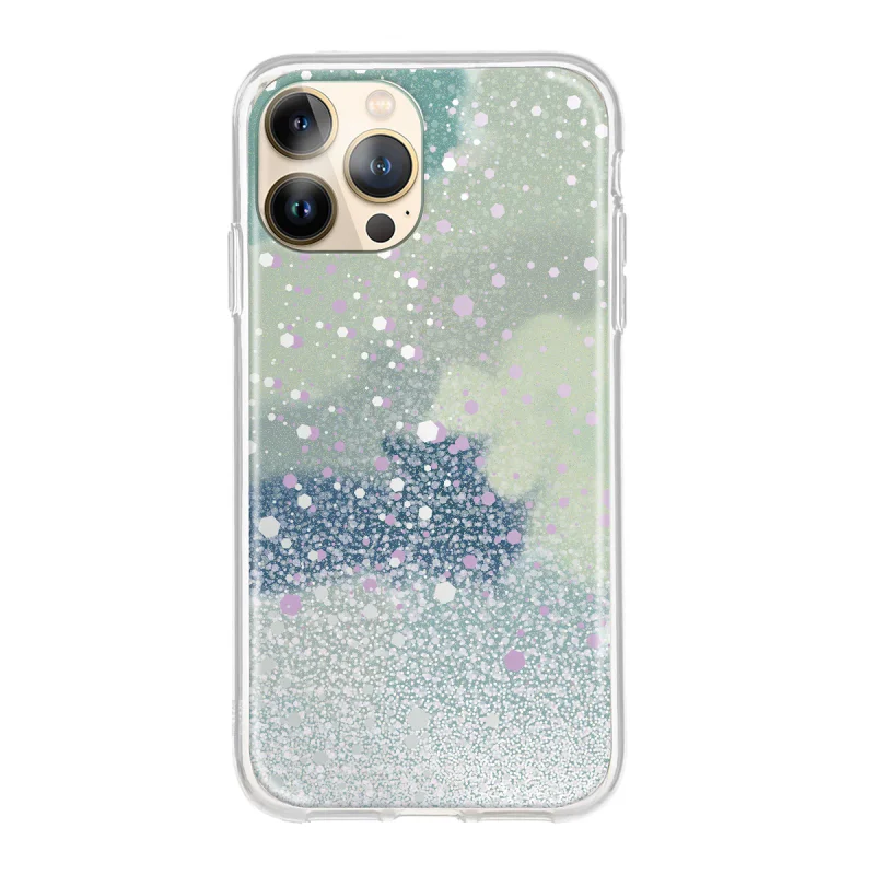 Capa Apokin para iPhone 12 e 12 Pro Gel Glitter 3D com Proteção de Câmara Vermelho - Imagem 4