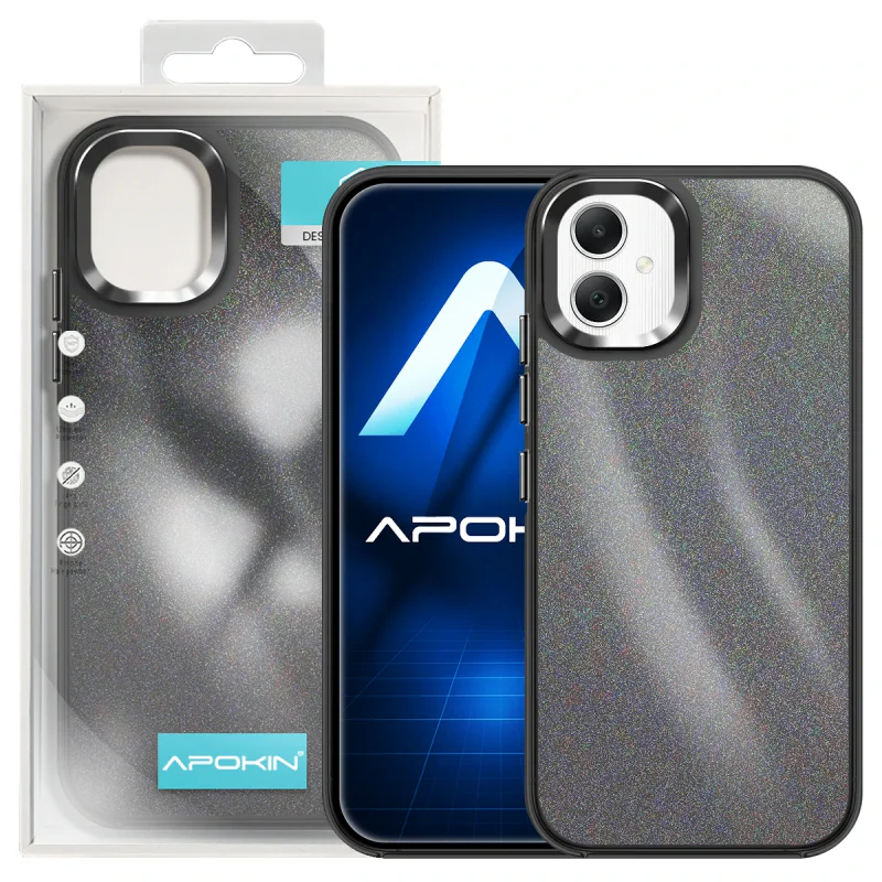 Capa Apokin Acrílica com Glitter para Samsung Galaxy A05 Lilás - Imagem 6