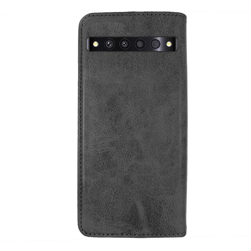 Capa Apokin para TCL 10 Pro Pele Sintética com Porta-cartões Preto - Imagem 4