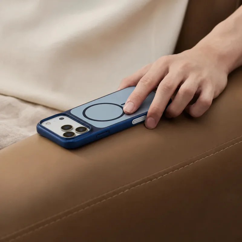 Capa Apokin para iPhone 17 Metálica Magnética com MagSafe Laranja - Imagem 6