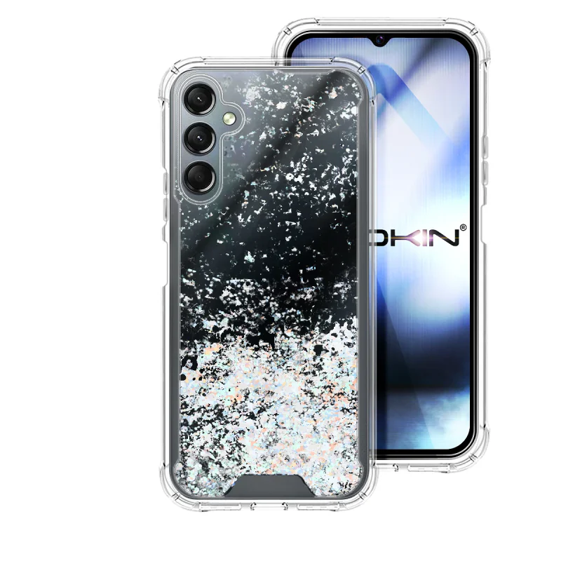 Capa Apokin para Samsung Galaxy A24 em Gel Acrílico Transparente com Glitter Variedade de cores - Imagem 5