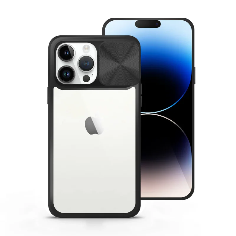 Capa Antichoque Apokin em Gel com Tampa Deslizante para iPhone 14 Pro Azul marinho - Imagem 5
