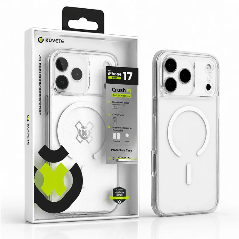 Capa Apokin Ice Crystal para iPhone 15 Pro Transparente - Imagem 1