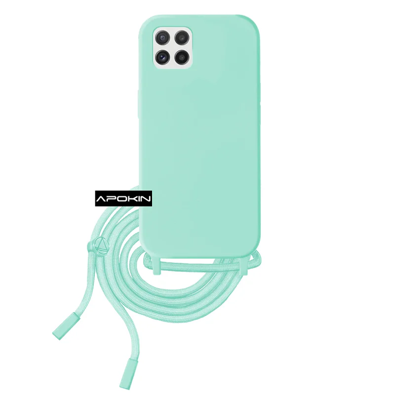 Capa Apokin para Samsung Galaxy A22 5G Flexível com Cordão Rosa - Imagem 2