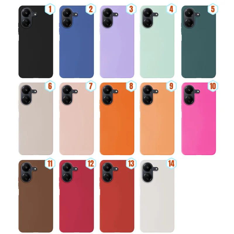 Capa Apokin para Xiaomi Redmi 13C Silicone Líquido Efeito Pele Lilás