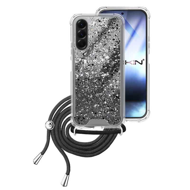 Capa Apokin para Samsung Galaxy A56 Gel Transparente com Cordão Variedade de cores - Imagem 5