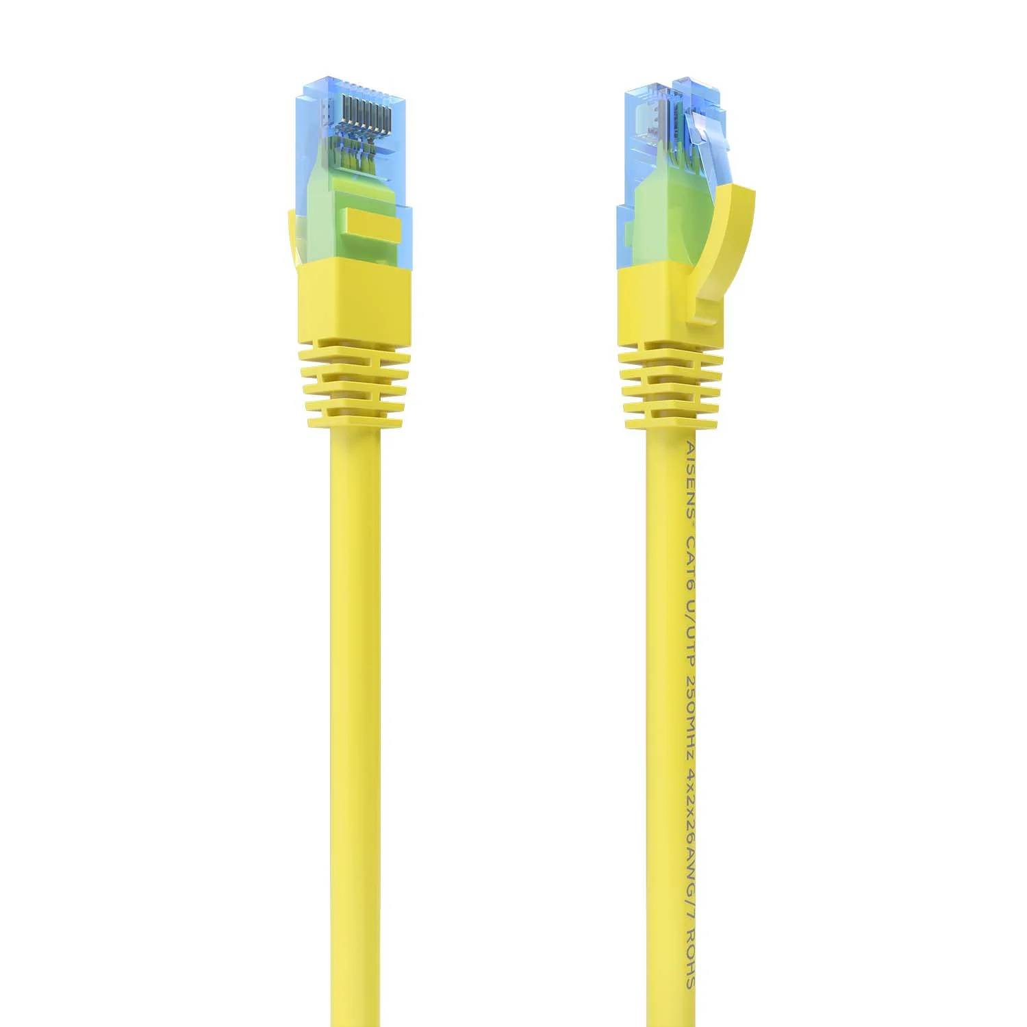 Cabo de Rede RJ45 Aisens Cat.6 U/UTP 0,5 m Amarelo