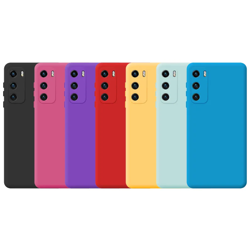 Capa Apokin para Huawei P40 Silicone Macio com Proteção de Câmara 3D Variedade de Cores - Imagem 1