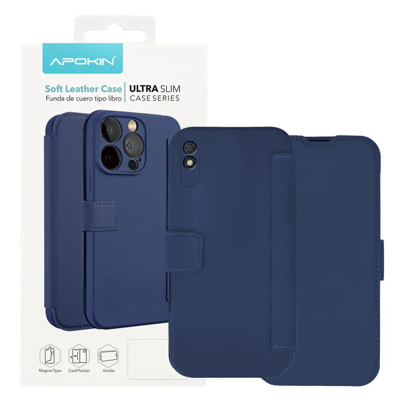 Capa Apokin para Xiaomi Redmi 9A Silicone com Efeito Pele Preto - Imagem 4