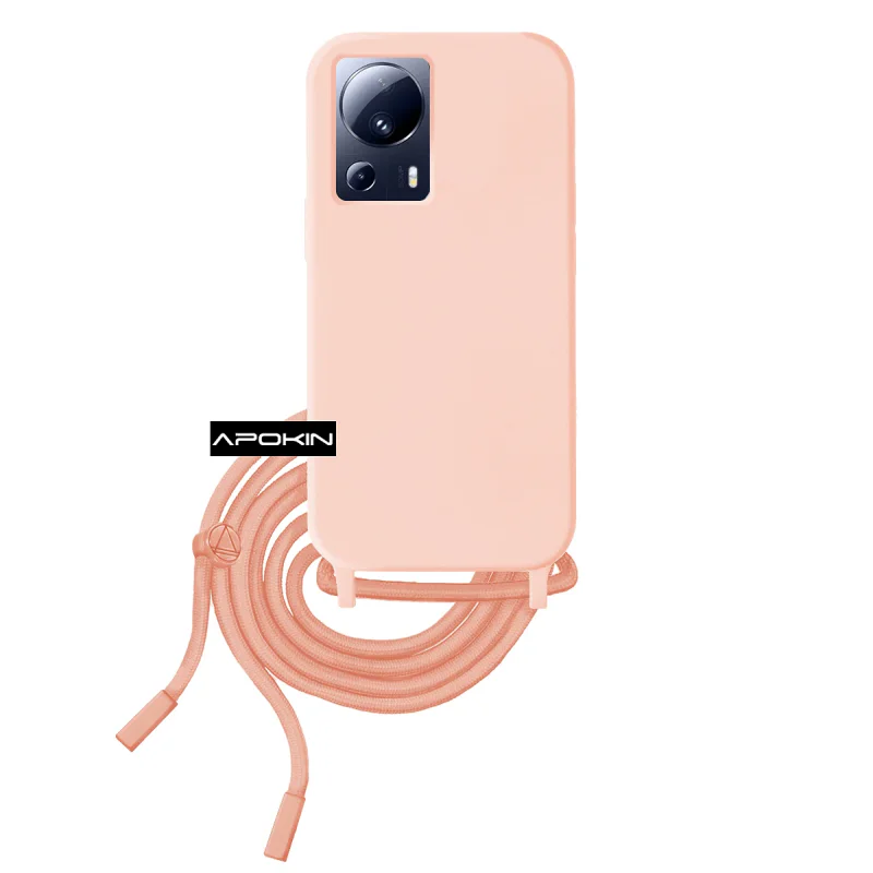 Capa Apokin para Xiaomi 13 Lite Flexível com Cordão Rosa - Imagem 5