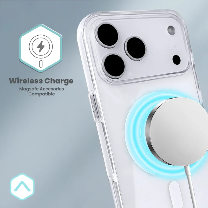Capa Transparente Clear 3D com MagSafe Apokin para iPhone 16e e iPhone 17 - Imagem 4