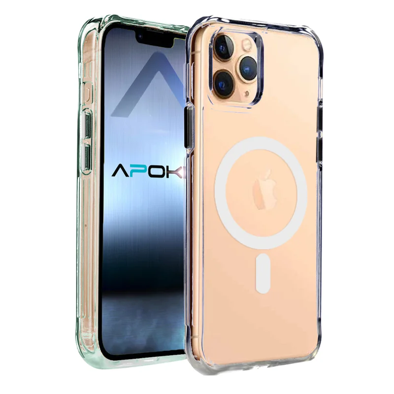 Capa Apokin Transparente Reforçada 3,3 mm com MagSafe para iPhone 11 Pro Transparente - Imagem 3
