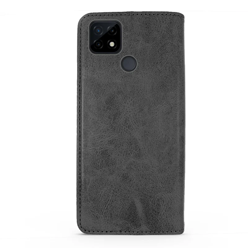 Capa Apokin para Realme C21 em Pele Sintética com Porta-Cartões Azul - Imagem 2