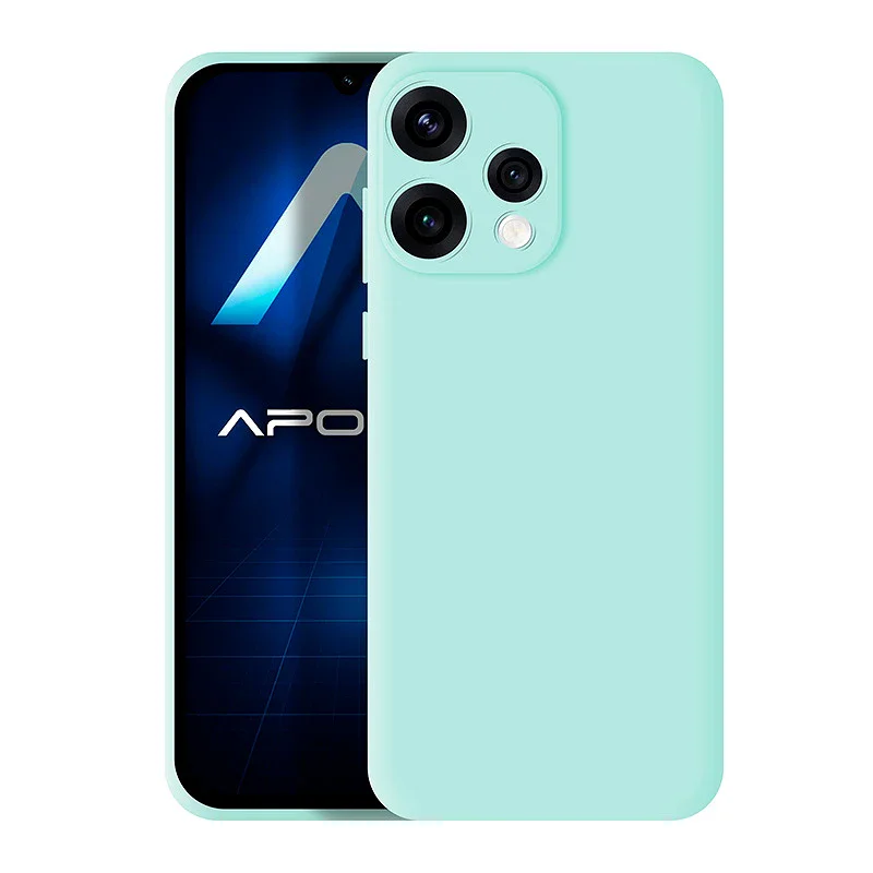 Capa Apokin para Oppo Reno 15 em Silicone Suave Preto - Imagem 6