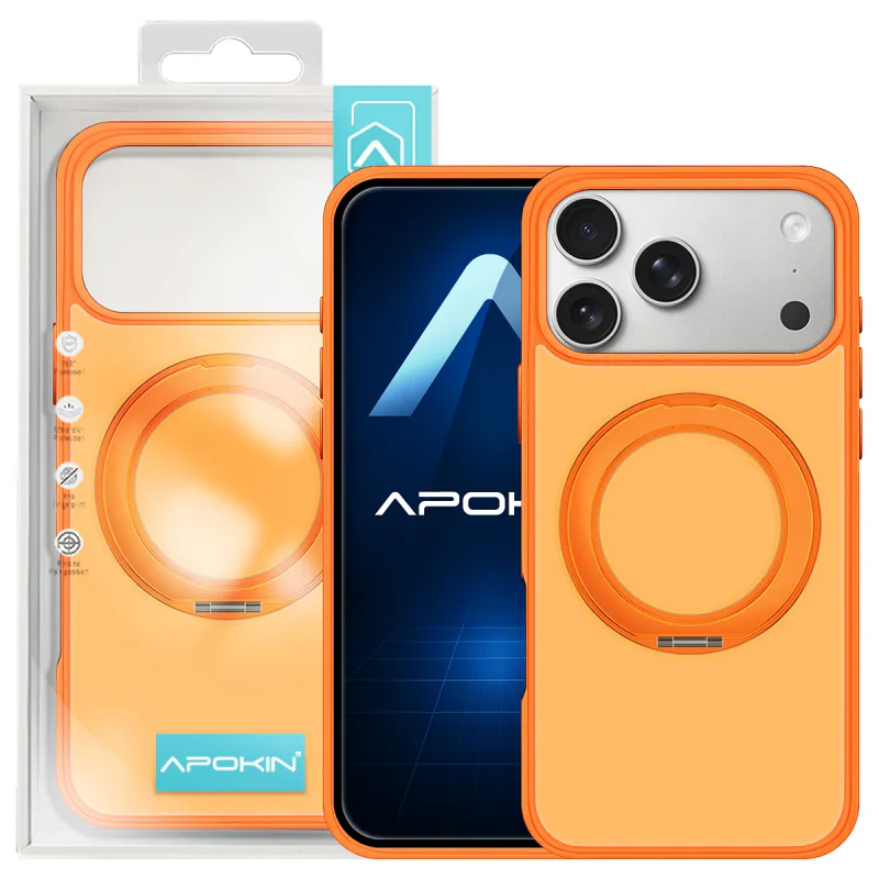 Capa Apokin para iPhone 17 Pro Max / 18 Pro Max Mate com Aro MagSafe Branco - Imagem 5