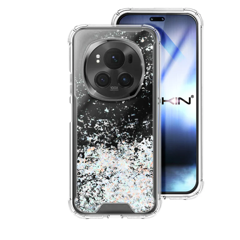 Capa em Gel Apokin para Honor Magic6 Pro com Brilhos Branco - Imagem 5
