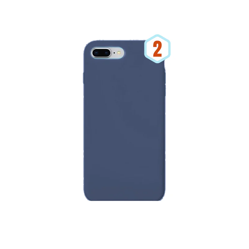 Capa de Silicone Apokin para iPhone 7 Plus e 8 Plus Efeito Pele Cor 32 - Imagem 4