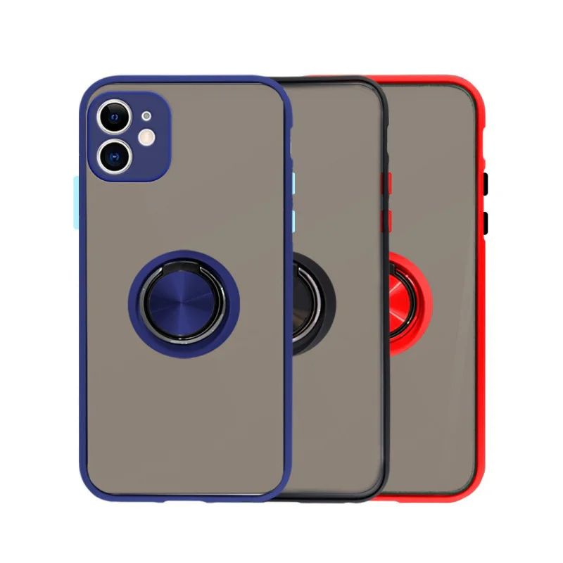 Capa Magnética Apokin para iPhone 11 em Gel com Suporte Fumado Vermelho