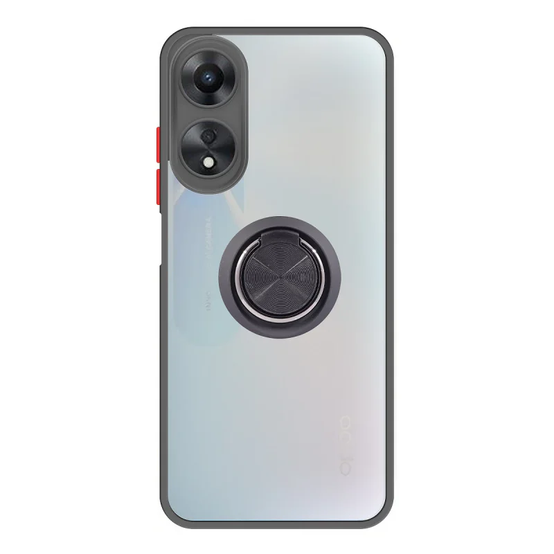 Capa Apokin Gel Magnética com Suporte Smoked para Oppo A78 4G Variedade de cores - Imagem 2