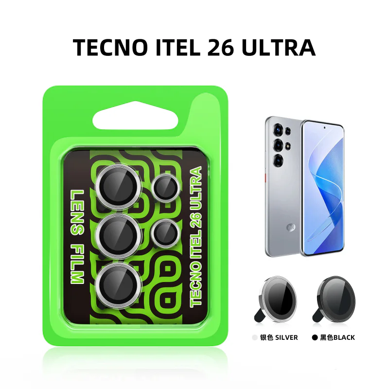 Protetor de Lentes Apokin para Samsung Galaxy S26 Ultra Preto