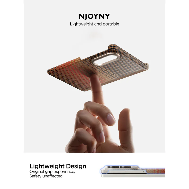 Capa Apokin NJOYNY Kevlar Series para Samsung Galaxy Z Fold 8 Ultra Multicolor Cor 2 - Imagem 4
