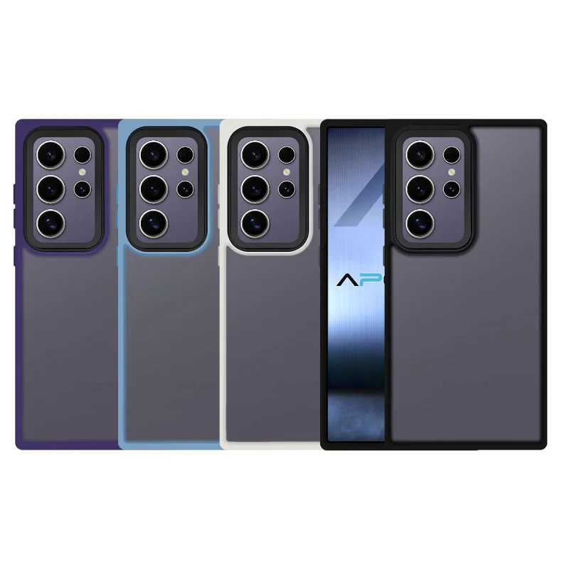 Capa Apokin para Samsung Galaxy S24 Ultra Smoked Xycolt com Proteção de Câmara Branco