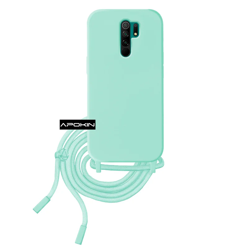 Capa de Silicone com Cordão Xiaomi Redmi 9 Lilás - Imagem 2