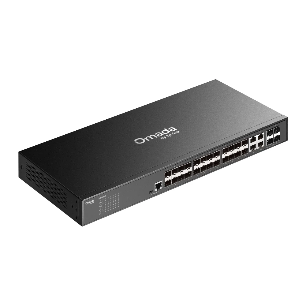 Switch TP-Link Omada SG3428XF Gerido L2+ 24 Portas SFP 4 Portas SFP+ 10G Rack 1U - Imagem 3