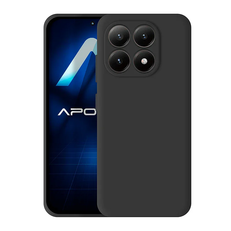Capa de Silicone Suave Apokin para Xiaomi 15T Preto - Imagem 1