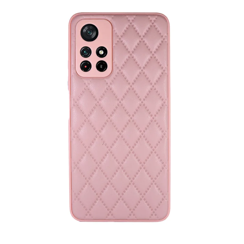 Capa Apokin Chamel para Xiaomi Poco M4 Pro 5G Traseira Fumada e Efeito Pele Rosa - Imagem 4