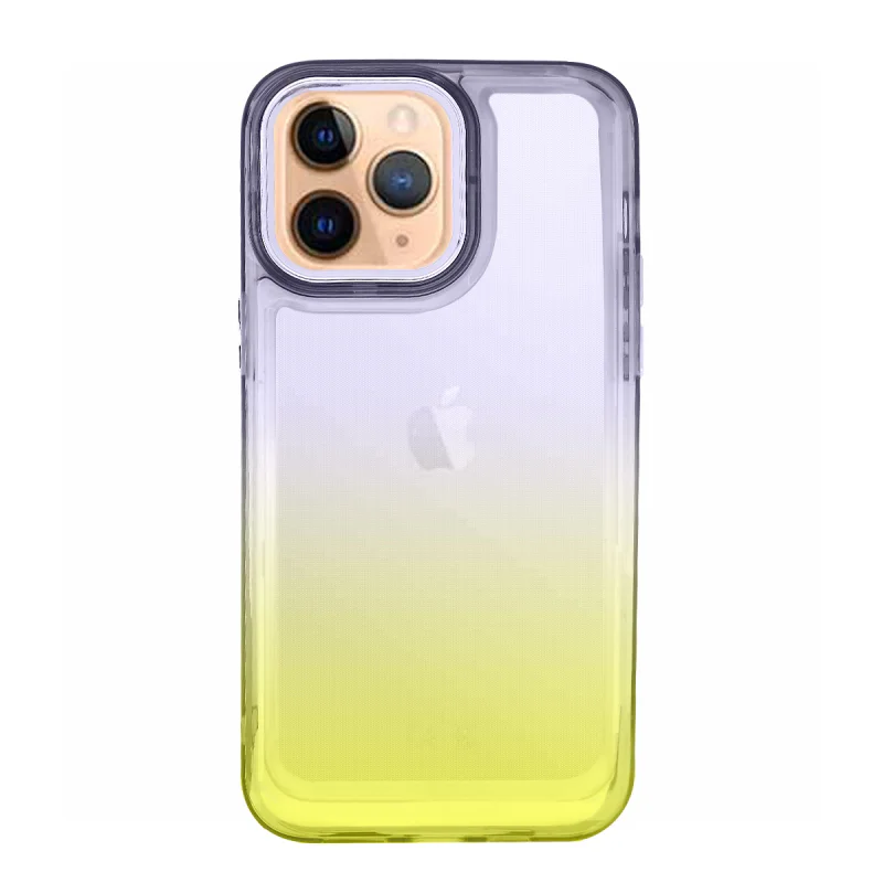 Capa Apokin Space Degradé com Proteção de Câmara para iPhone 11 Pro Rosa e Amarelo - Imagem 3