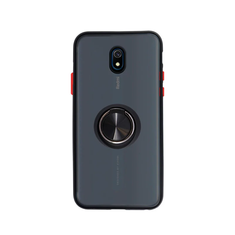 Capa Apokin para Xiaomi Redmi 8 em Gel Fumado com Suporte Preto - Imagem 3