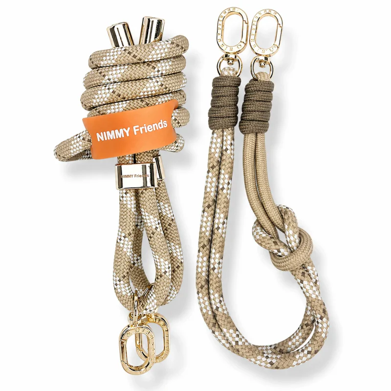Cordão para Telemóvel Nimmy Friends Amigos Castanho e Laranja
