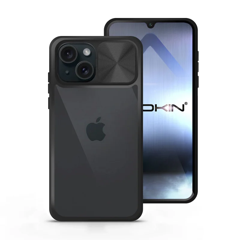 Capa de Gel Apokin Antichoque com Cobertura Deslizante para iPhone 15 Variedade de cores - Imagem 5