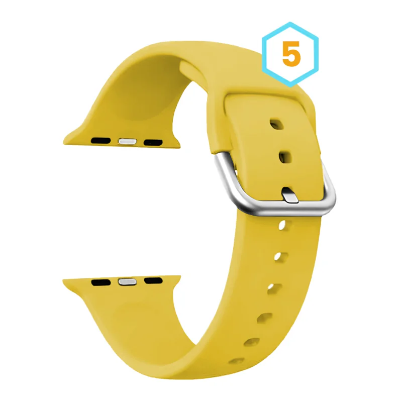 Bracelete Apokin para Apple Watch 38 mm e 40 mm em Silicone 7 - Imagem 5