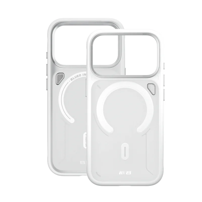 Capa Magnética Blueo Apokin para iPhone 17 Pro e 18 Pro com Suporte e Dissipação de Calor Branco - Imagem 5