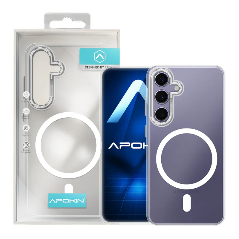 Capa Apokin para Samsung Galaxy S24 Plus Armadura Mate com MagSafe Preto - Imagem 6