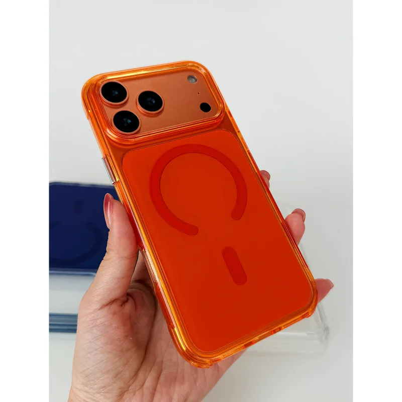 Capa Apokin em Acrílico com MagSafe para iPhone 17 Pro Max / 18 Pro Max Branco - Imagem 4