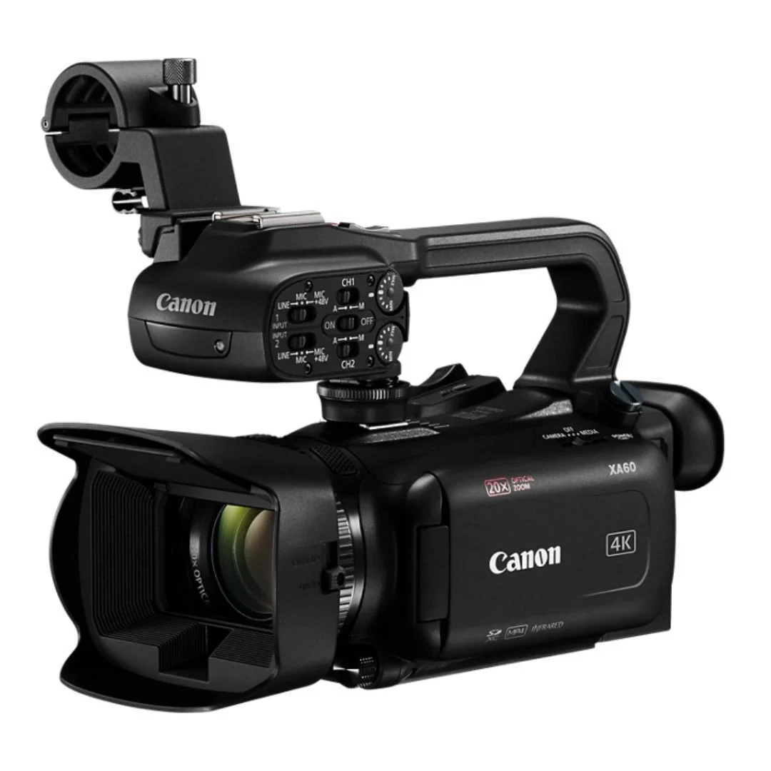 Câmara de Vídeo Canon XA60 4K UHD Profissional com Zoom Óptico 20x e Ecrã Tátil 3,5" - Imagem 2