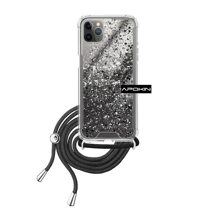 Capa Apokin em Gel Transparente com Cordão para iPhone 11 Pro Max Variedade de cores - Imagem 5