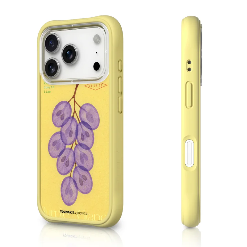 Capa Apokin Youngkit Authentic Series para iPhone 17 Pro e iPhone 18 Pro Magnética Amarelo - Imagem 2