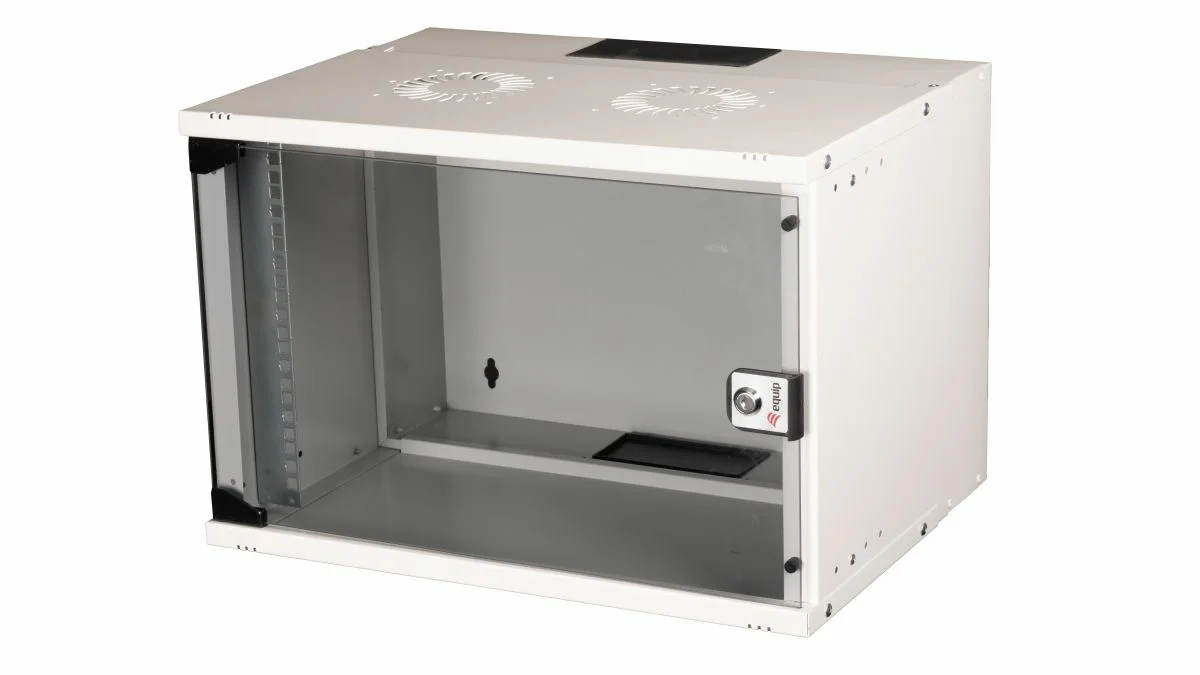 Bastidor de Parede Equip Eco Mount 19" 7U 540x400 mm Porta de Vidro Cinzento RAL7035 - Imagem 1
