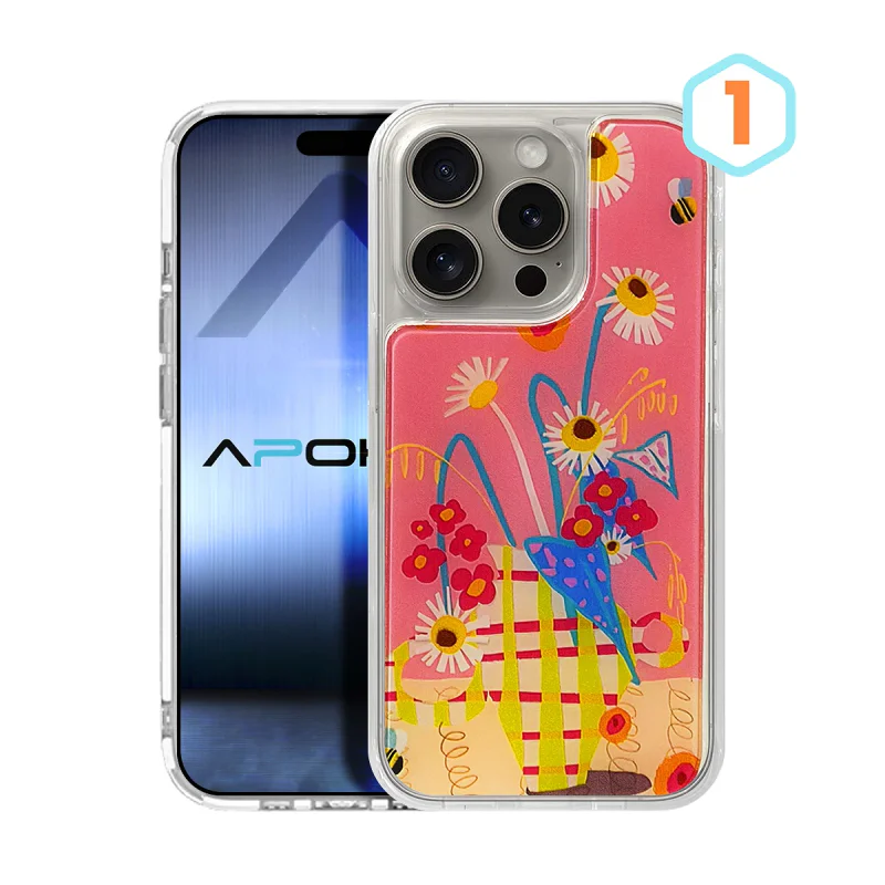 Capa Acrílica Laminada com Desenhos Apokin para iPhone 14 Pro Max Desenho 5 - Imagem 2