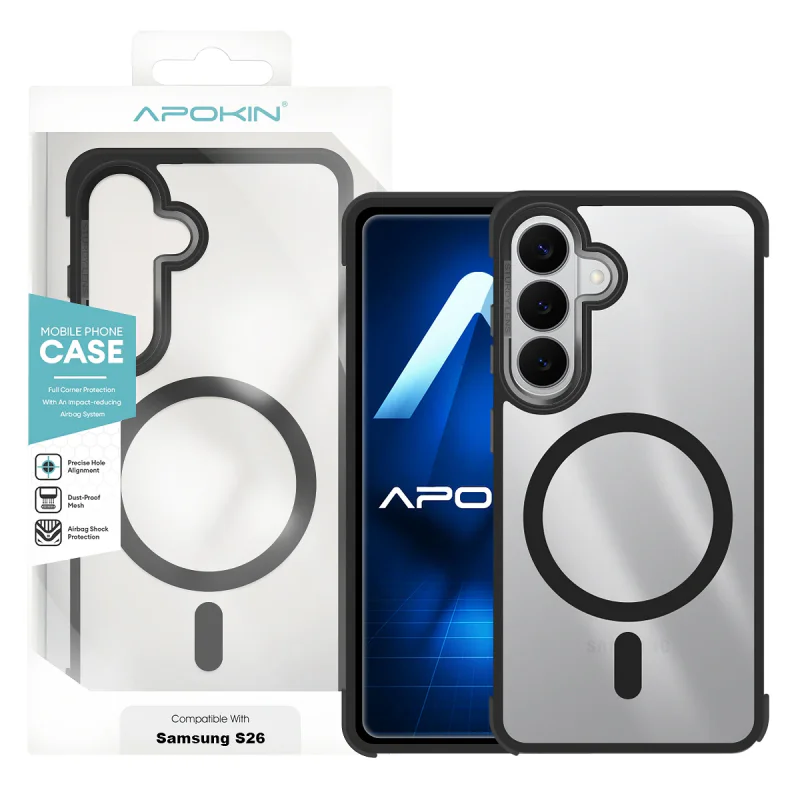 Capa Apokin para Samsung Galaxy S26 Silicone com MagSafe Azul céu - Imagem 2