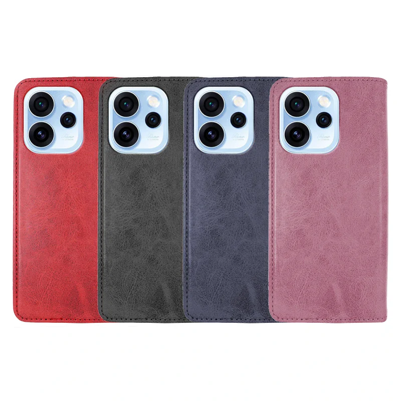 Capa Apokin Livro para Oppo Reno 15 em Pele Sintética Azul - Imagem 1
